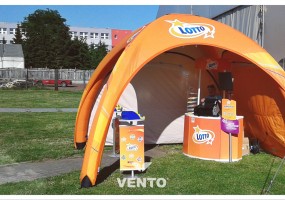 VENTO tent for Lotto - ready for outdoor actions.